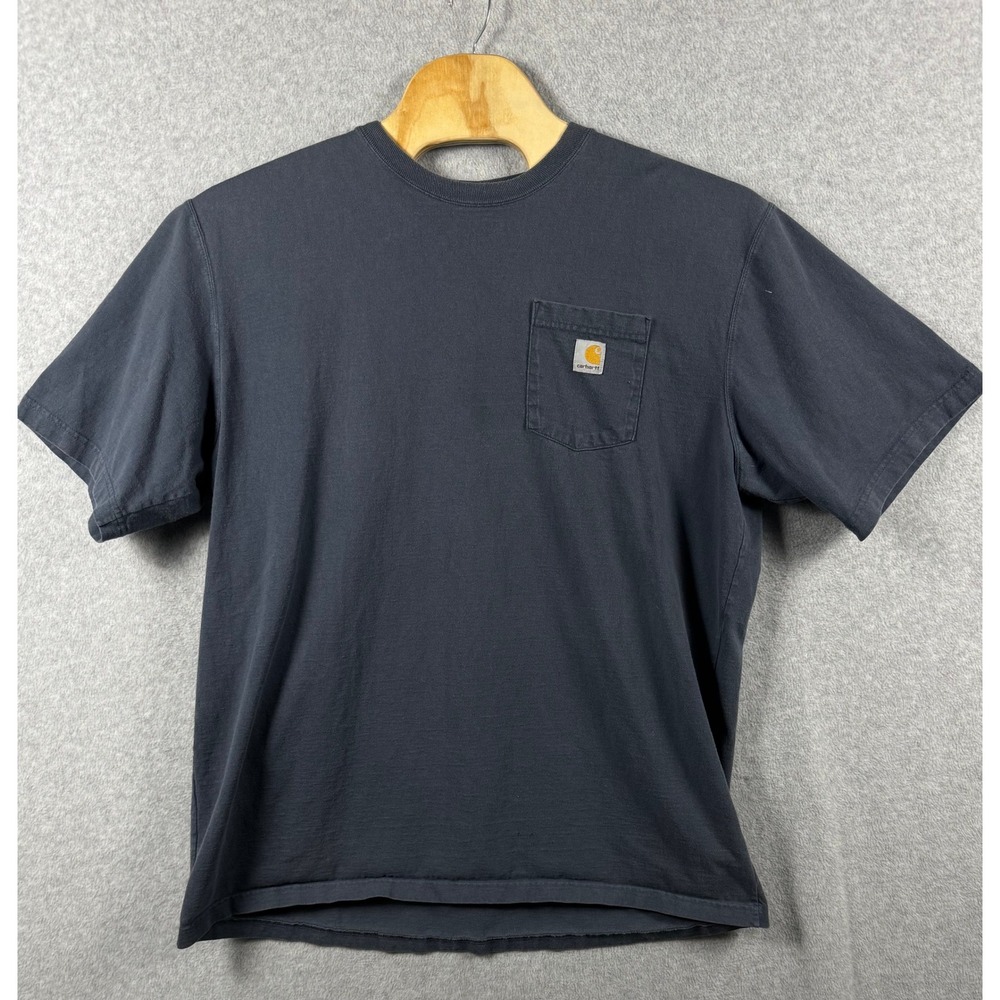 Carhartt Pocket T-Shirt Mens 2XL Tall Blue Original Fit K87-BLS Short Sleeve